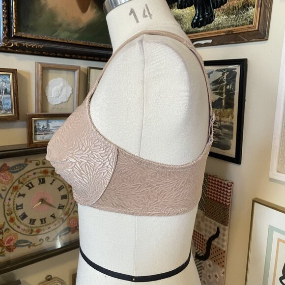 WACOAL 855367 Jacquard Underwire Full Coverage Smooth Bra Tan Size 40D - Picture 3 of 5